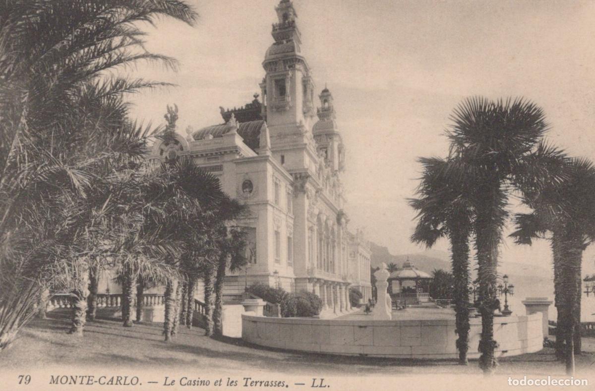 Postales: Monaco Monte Carlo Casino And Terraces Unposted *YBC371