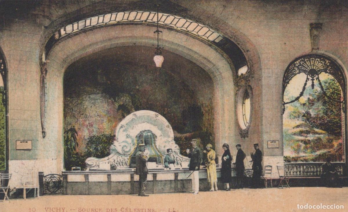Postales: France Vichy Source Des Celestins Interior View Of Mineral Unposted *YBC728
