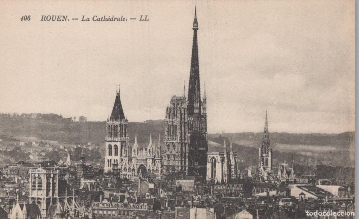 Postales: France Rouen Cathedral Panoramic View Of The City Skyline In Unposted *YBC815