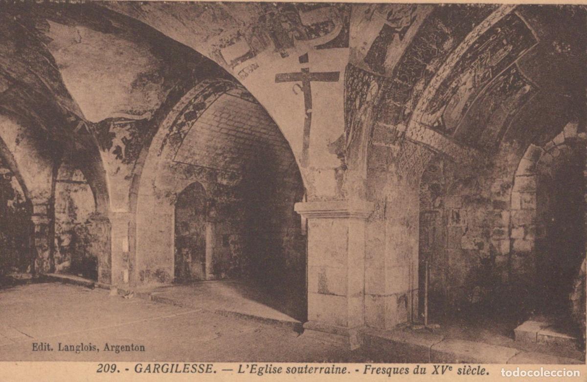 Postales: France Dampierre Gagrilles Underground Church 15th Century Unposted *YBC383