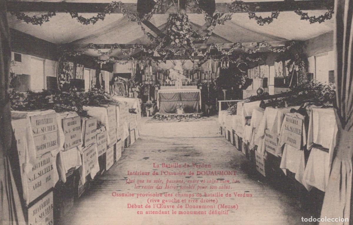 Postales: France Douaumont Interior Of The Provisional Ossuary Of Verdun Unposted *YBC787