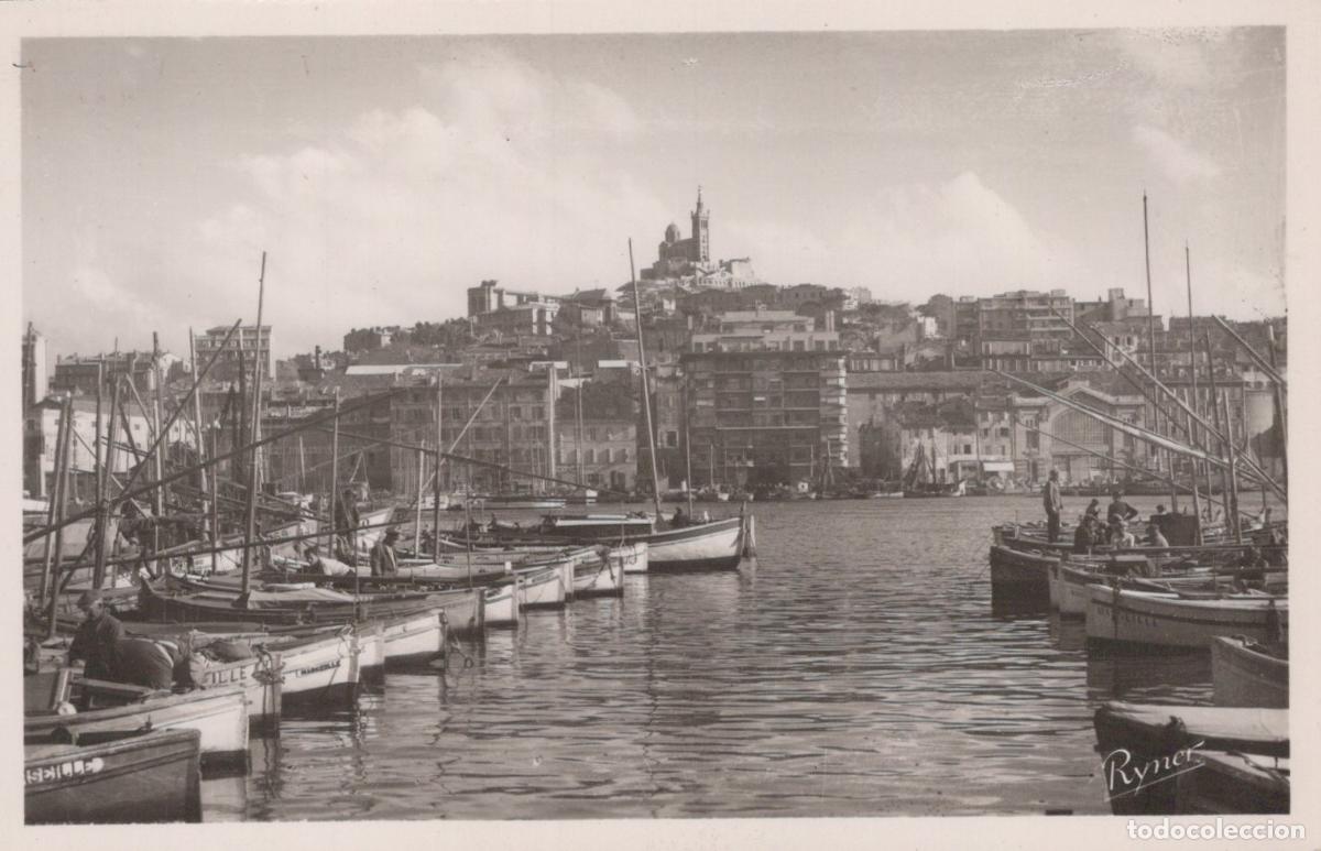 Postkarten: France Marseilles Marseille Old Port With Fishing Boats And Unposted *YBC821