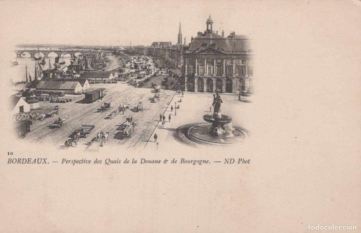 Postcards: France Bordeaux Perspective Of The Quays Of The Customs And Unposted *YBC661