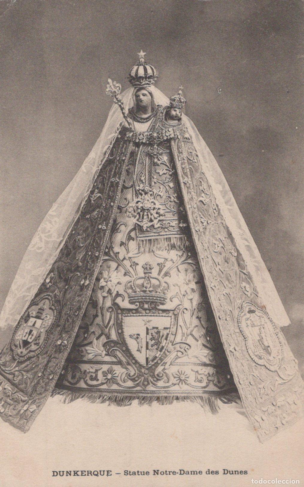 Cartes Postales: France Dunkerque Statue Of Our Lady Of The Dunes Unposted *YBC850