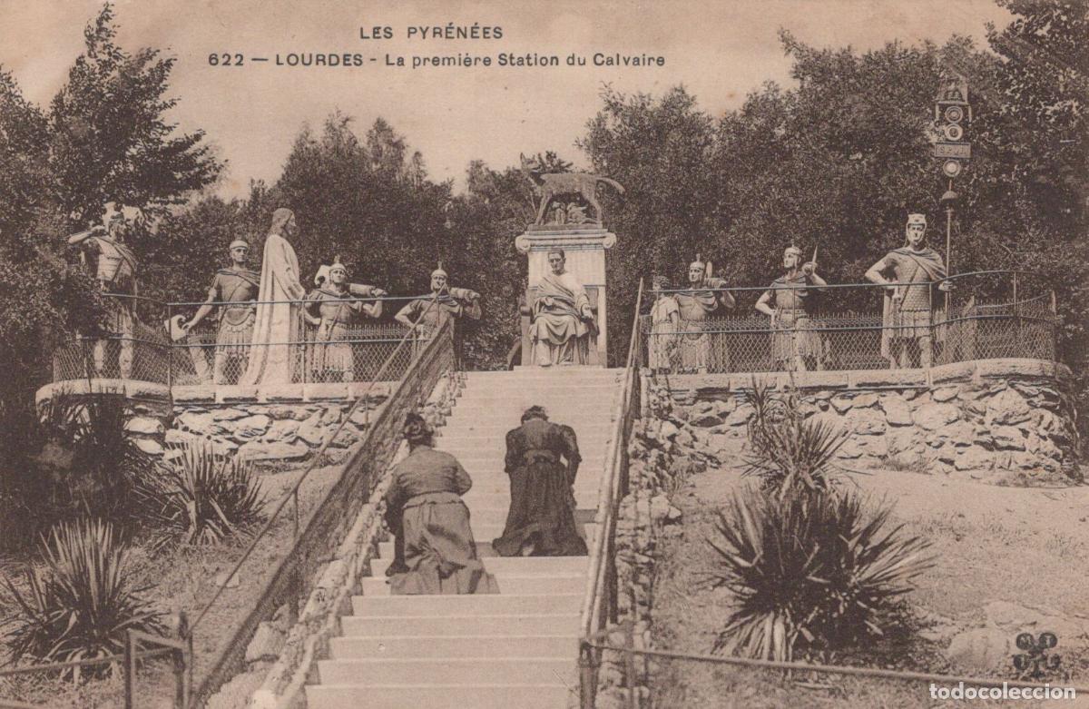 Cartes Postales: France Lourdes The First Station Of The Cross Pyrenees Unposted *YBC667