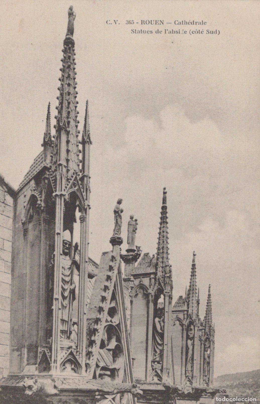 Postales: France Rouen Cathedral Statues Of The Apse South Side Unposted *YBC950