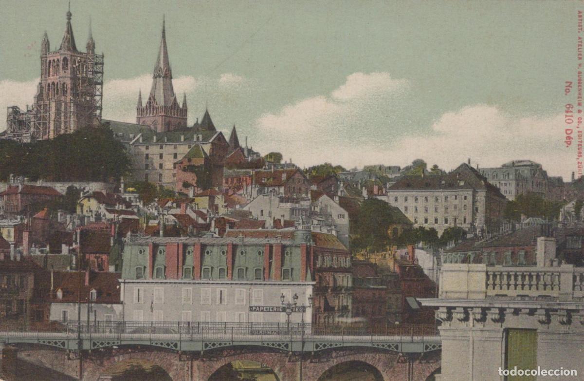 Postales: Switzerland Lausanne Cathedral And Cityscape View From The Unposted *YBC675