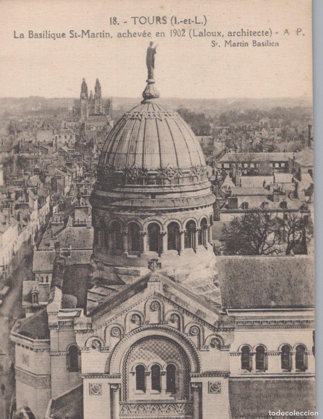Postales: France Tours Saint Martin Basilica In Aerial View Unposted *YBC979
