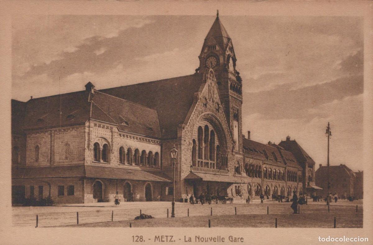 Postales: France Metz The New Railway Station Exterior View Unposted *YBC547