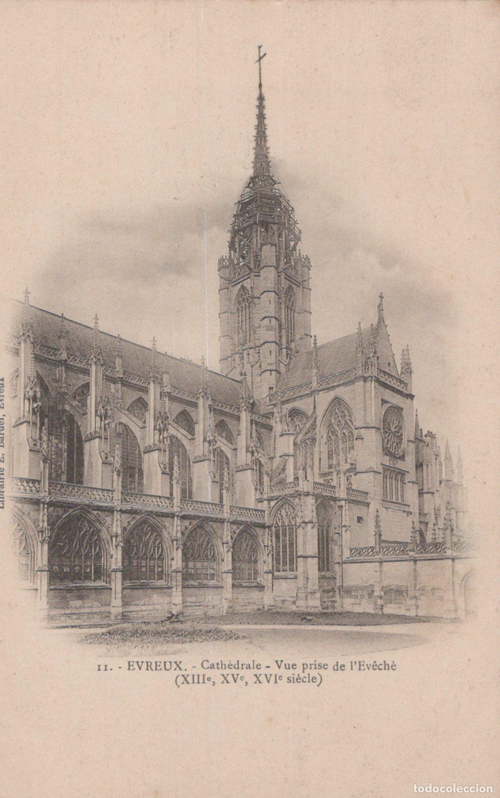 Postales: France Evreux Cathedral View From The Bishop S Palace Unposted *YBC889