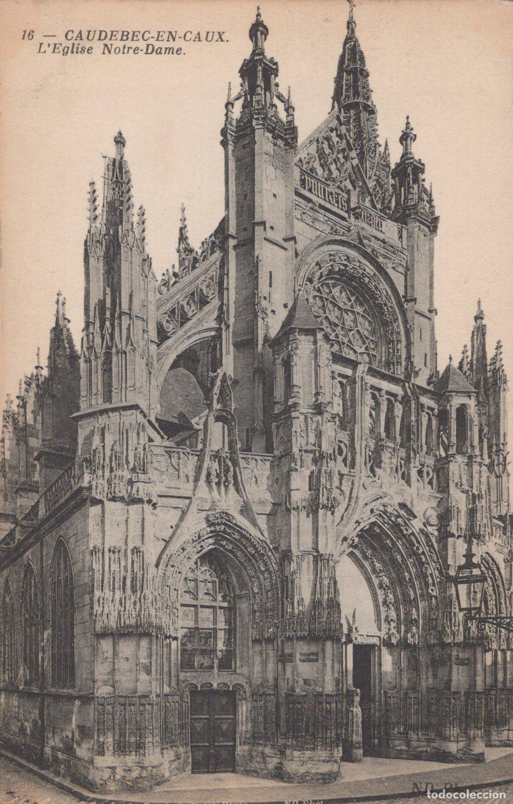 Postales: France Caudebec-en-Caux Notre Dame Church Normandy *YBC989