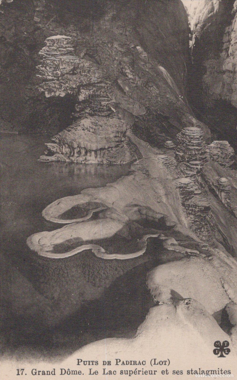 Postales: France Padirac Chasm Grand Dome Upper Lake And Stalagmites Unposted *YBC891