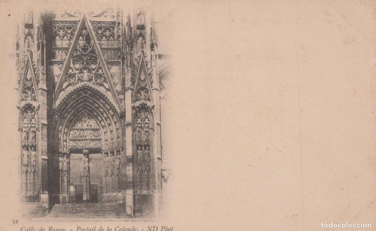 Postales: France Rouen Cathedral Calende Portal Unposted *YBC563