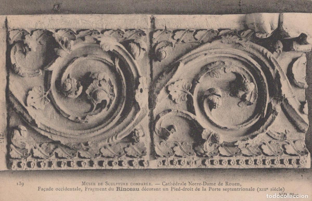 Cartes Postales: France Rouen Sculpture Fragment From Cathedral Western Facade Unposted *YBC571