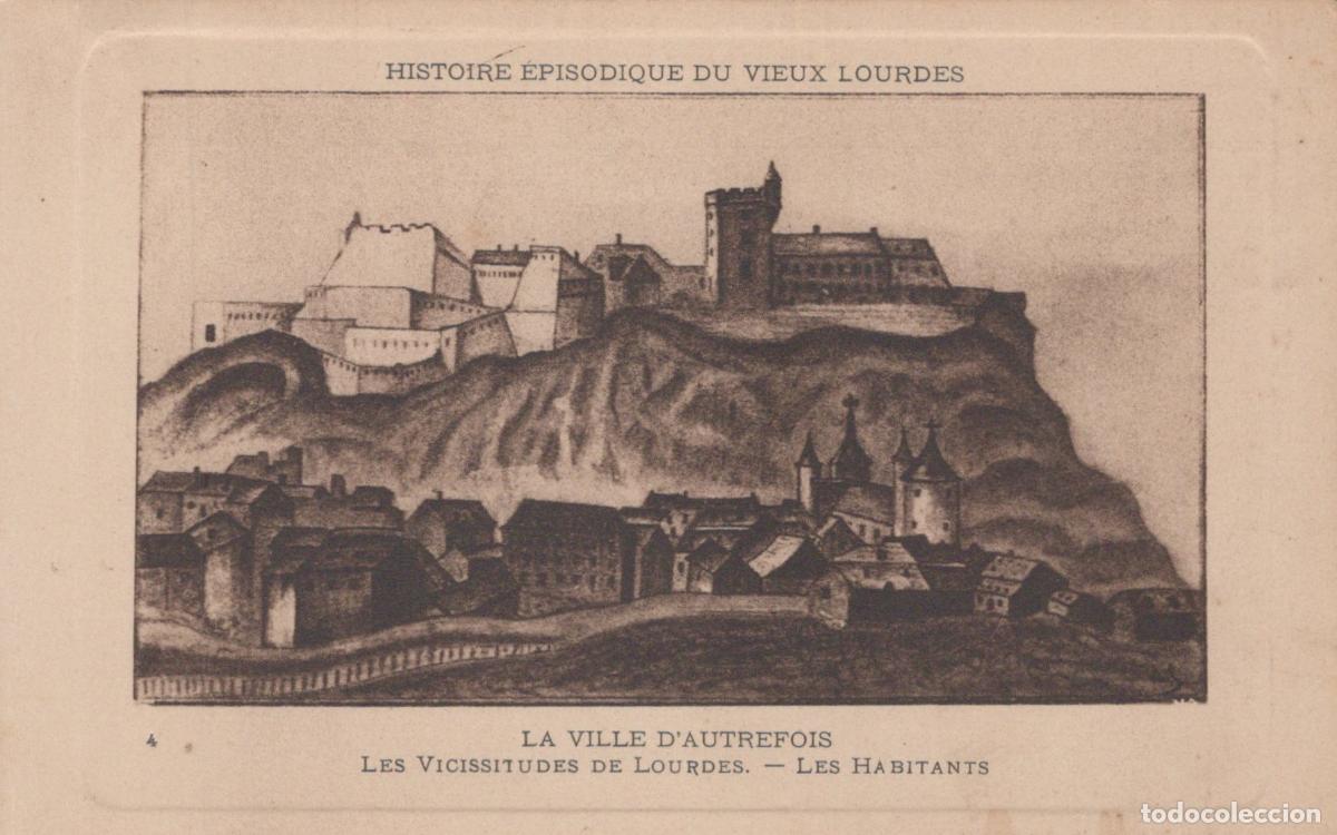 Postkarten: France Lourdes Historical View Of The Old Town And Castle Of Unposted *YBC579