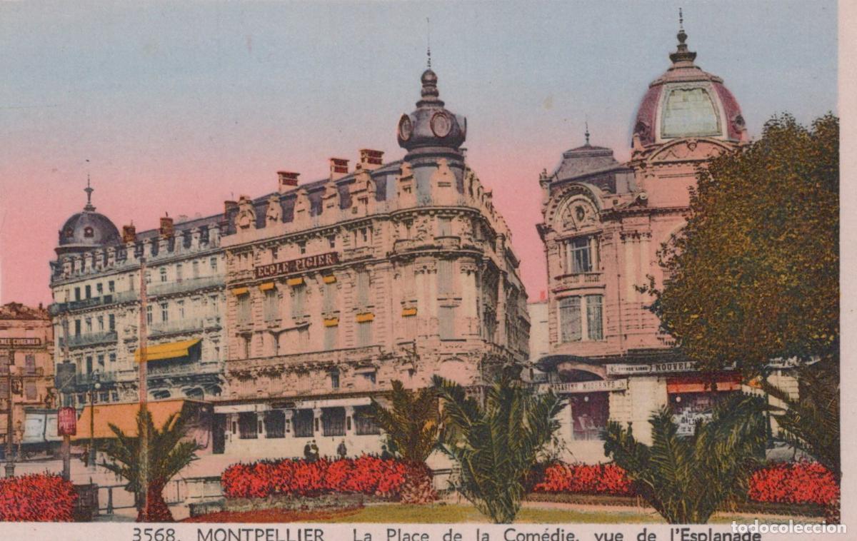 Postales: France Montpellier Place De La Comedie View From The Esplanade Unposted *YBC743