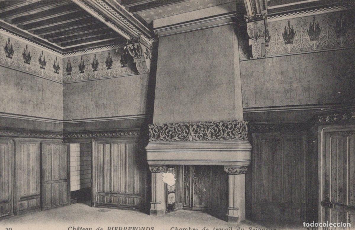 Postkarten: France Pierrefonds Chateau De Lord S Study Room Interior Unposted *YBC747