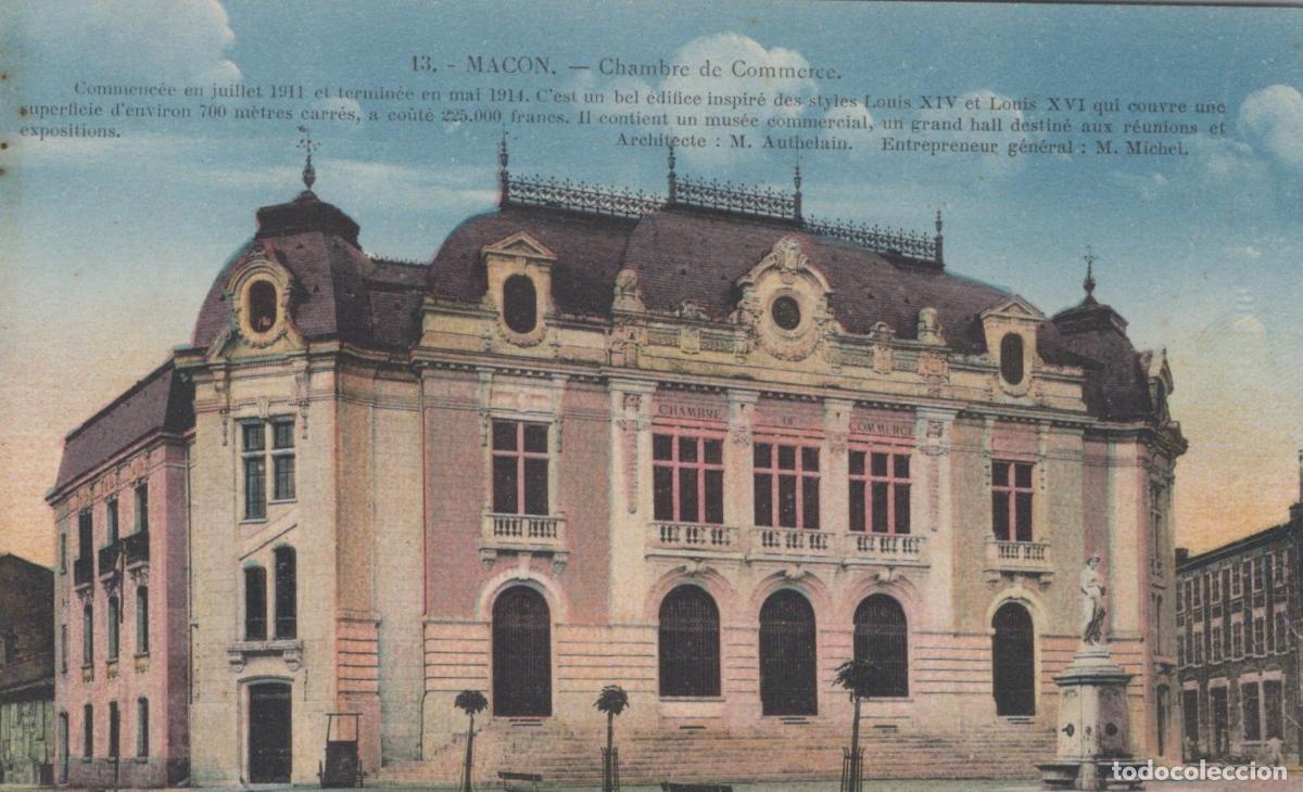Cartoline: France Macon Chamber Of Commerce Building In Unposted *YBC749