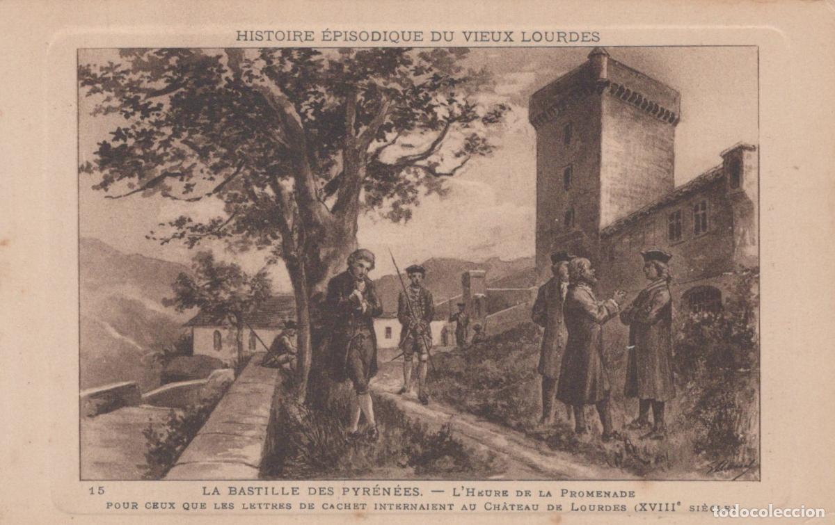 Cartoline: France Lourdes Chateau De The Bastille Of The Pyrenees 18th Unposted *YBC587