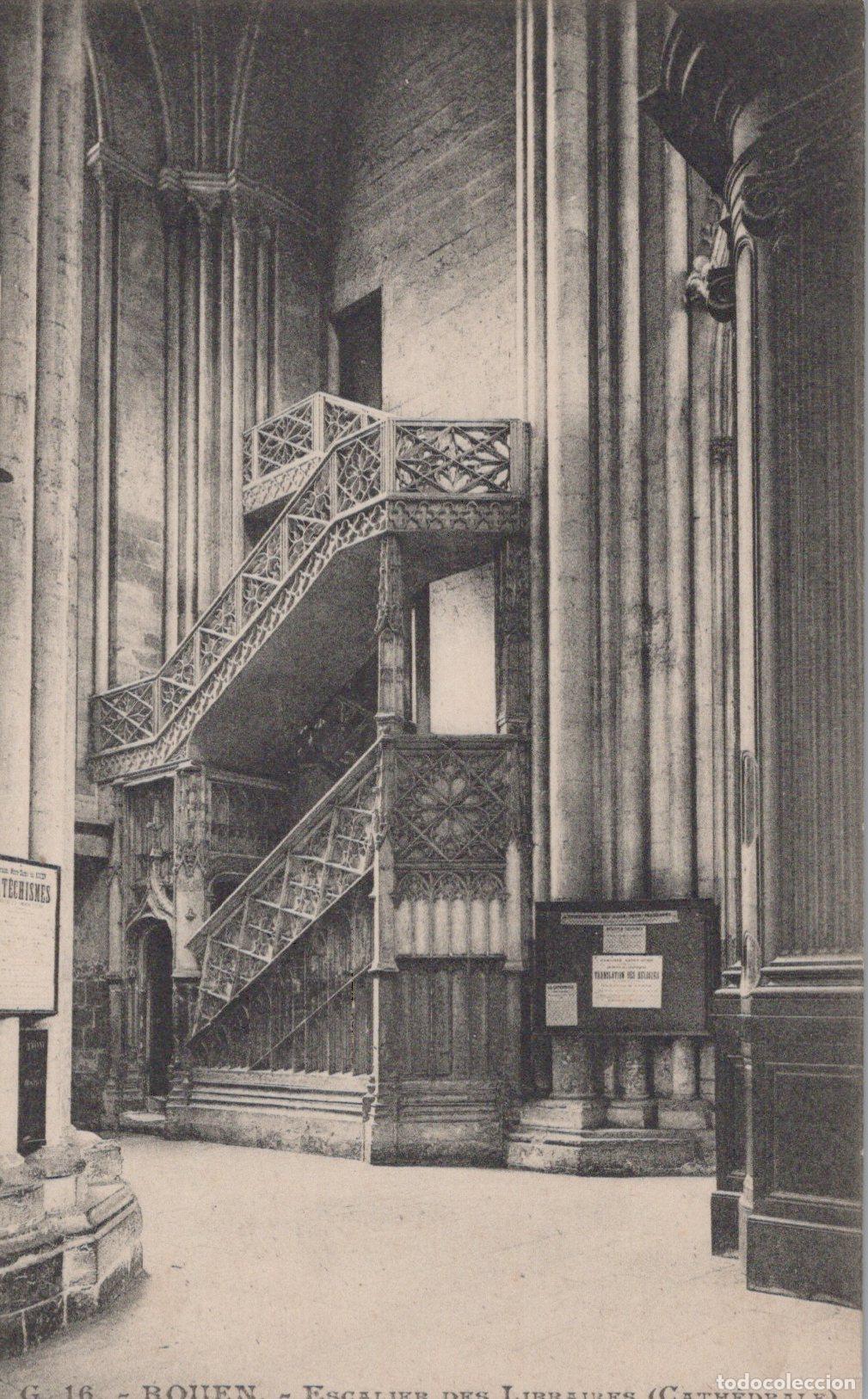 Cartoline: France Rouen Cathedral Staircase Of The Booksellers Unposted *YBC933