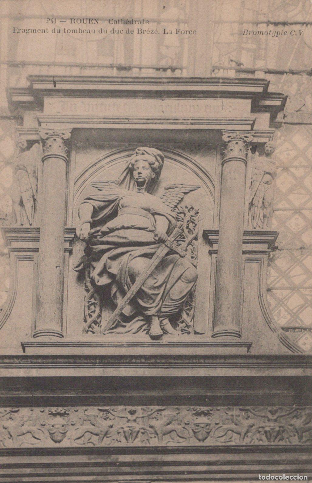 Cartoline: France Rouen Cathedral Fragment Of The Tomb Of The Duke Of Unposted *YBC956