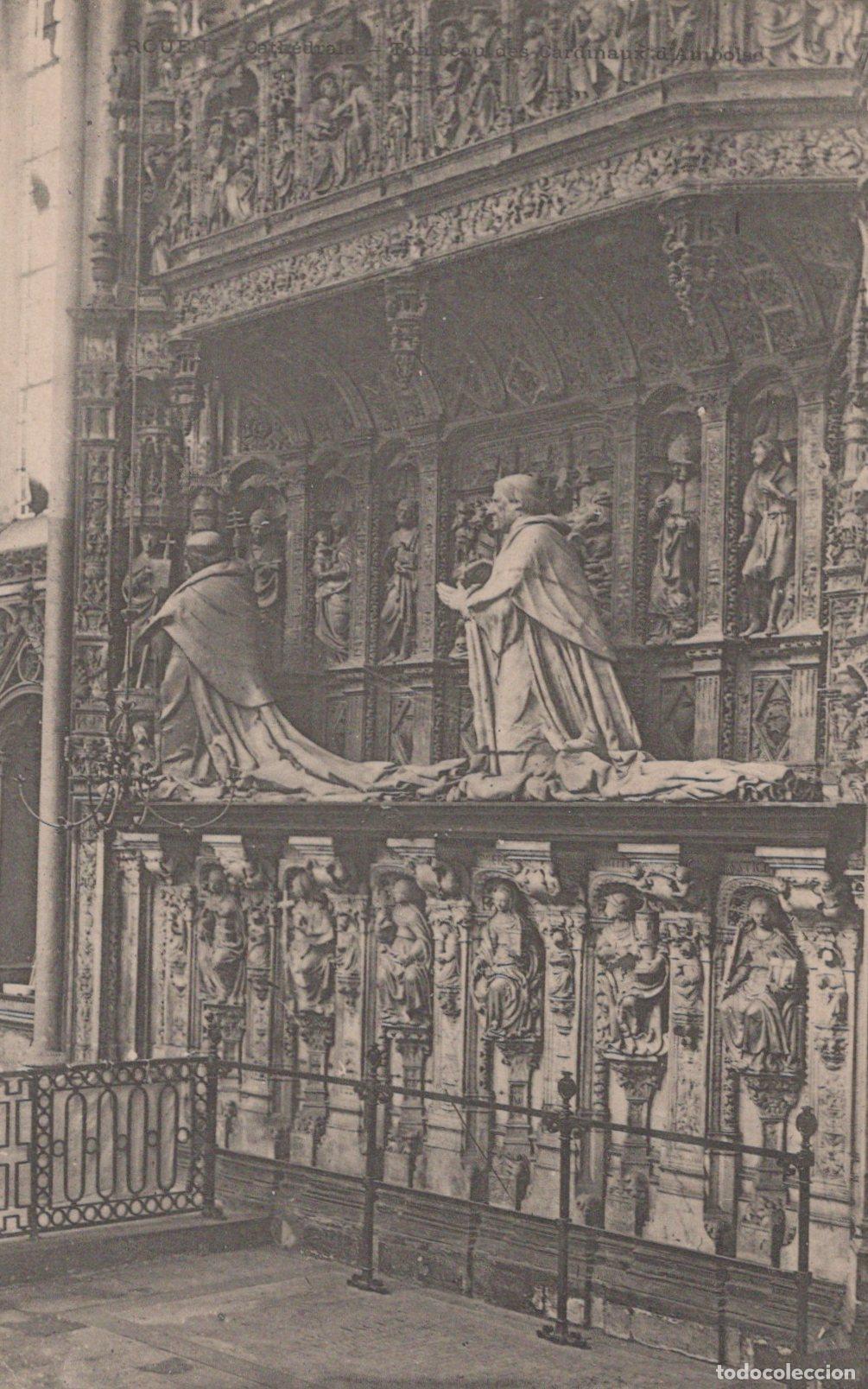 Postkarten: France Rouen Cathedral Tombs Of The Cardinals Of Amboise Unposted *YBC960