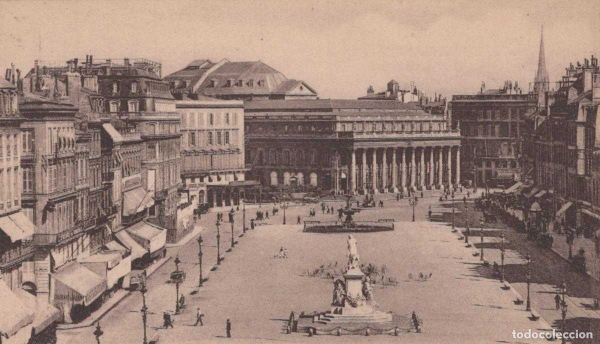 Cartes Postales: France Bordeaux Place De La Comedie And Grand Theater In Unposted *YBC606