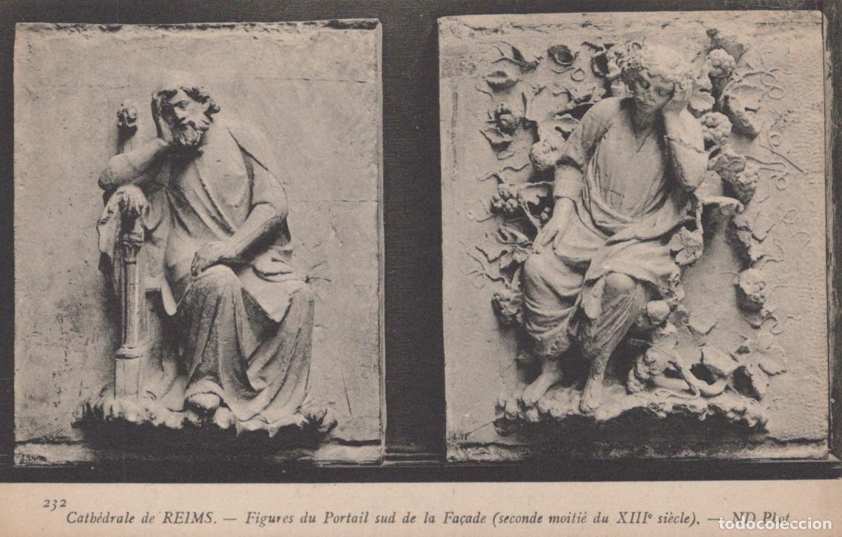 Cartes Postales: France Reims Cathedral South Portal Sculptures 13th Century Unposted *YBC792