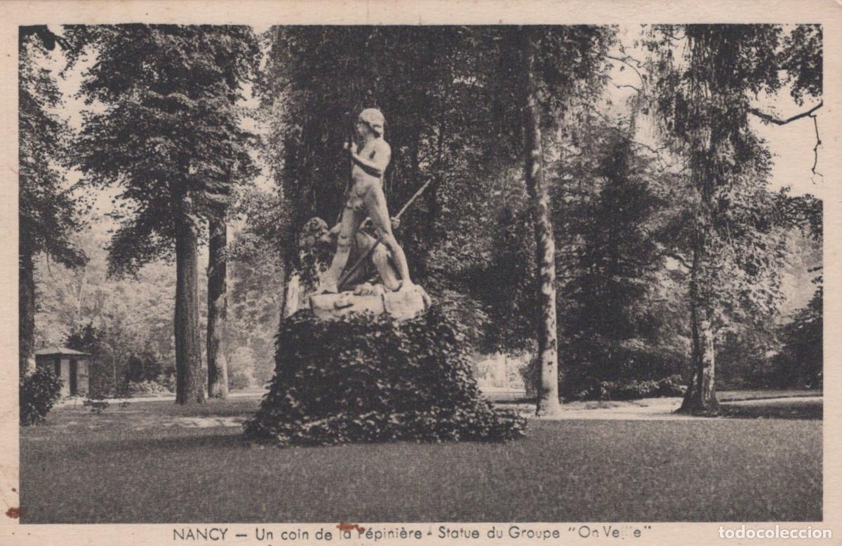 Cartoline: France Nancy Pepiniere Park Statue Of The Group On Eve Unposted *YBC810