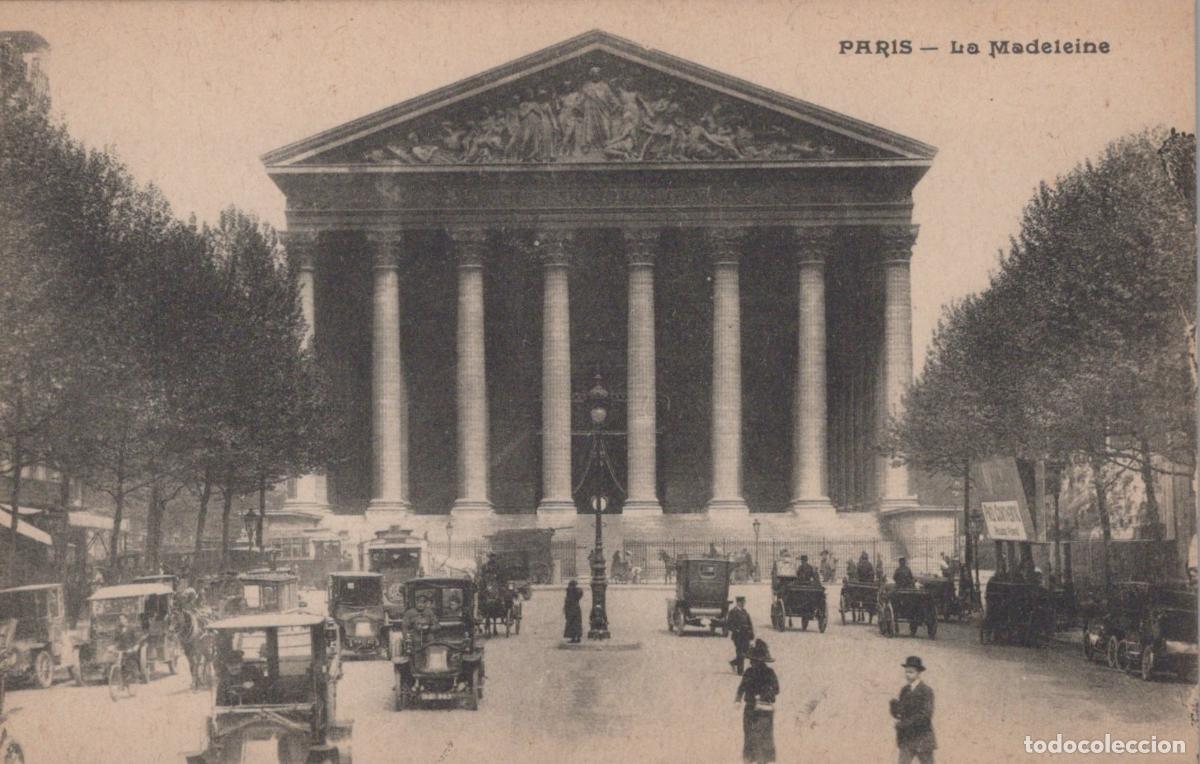 Postais: France Arc De Triomphe Paris La Madeleine Church With Vintage Unposted *YBC814