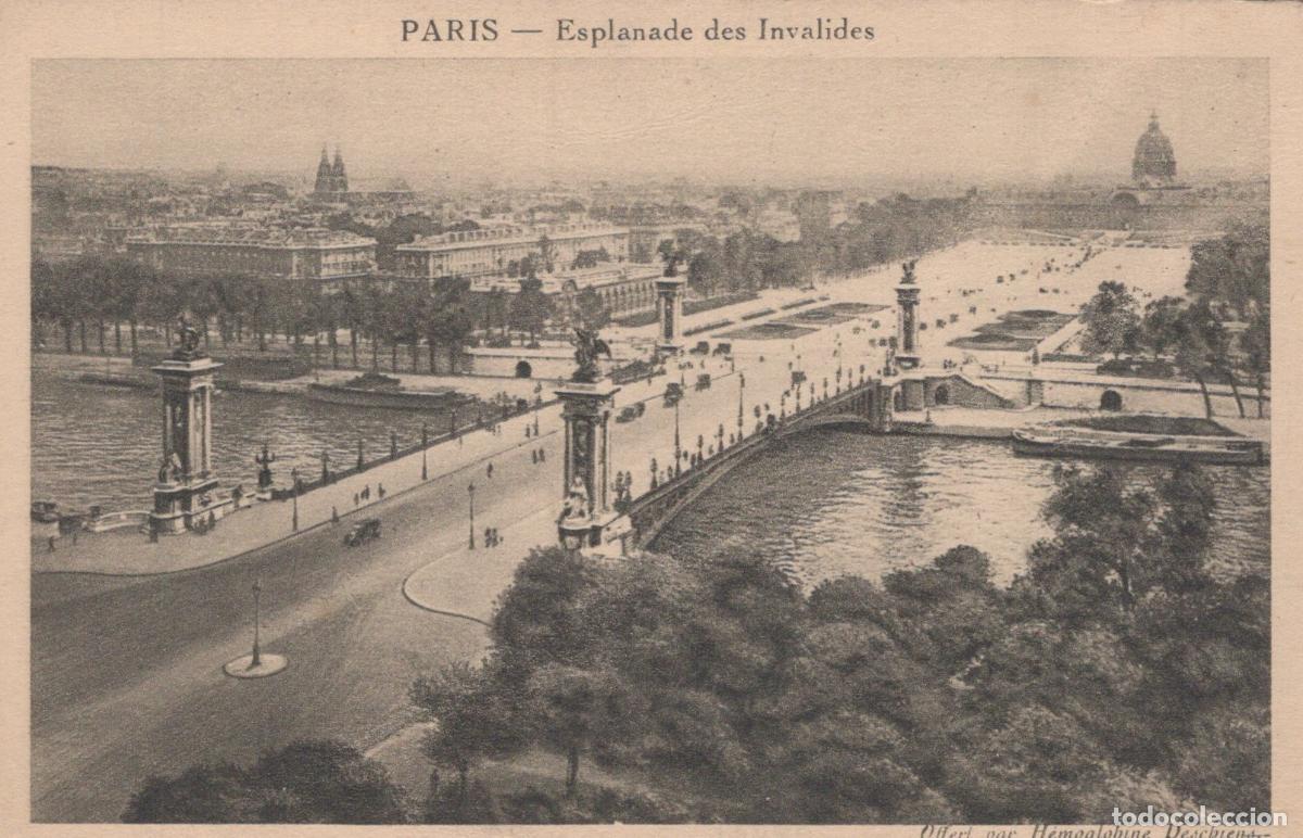 Postais: France Museums Paris Esplanade Des Invalides And Alexander Iii Unposted *YBC816