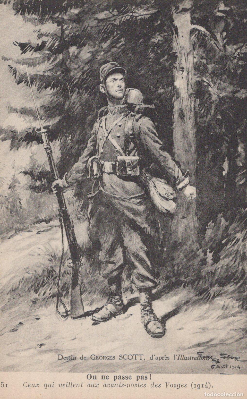 Cartes Postales: France Anould French Soldier Standing Guard In The Vosges Unposted *YBC876