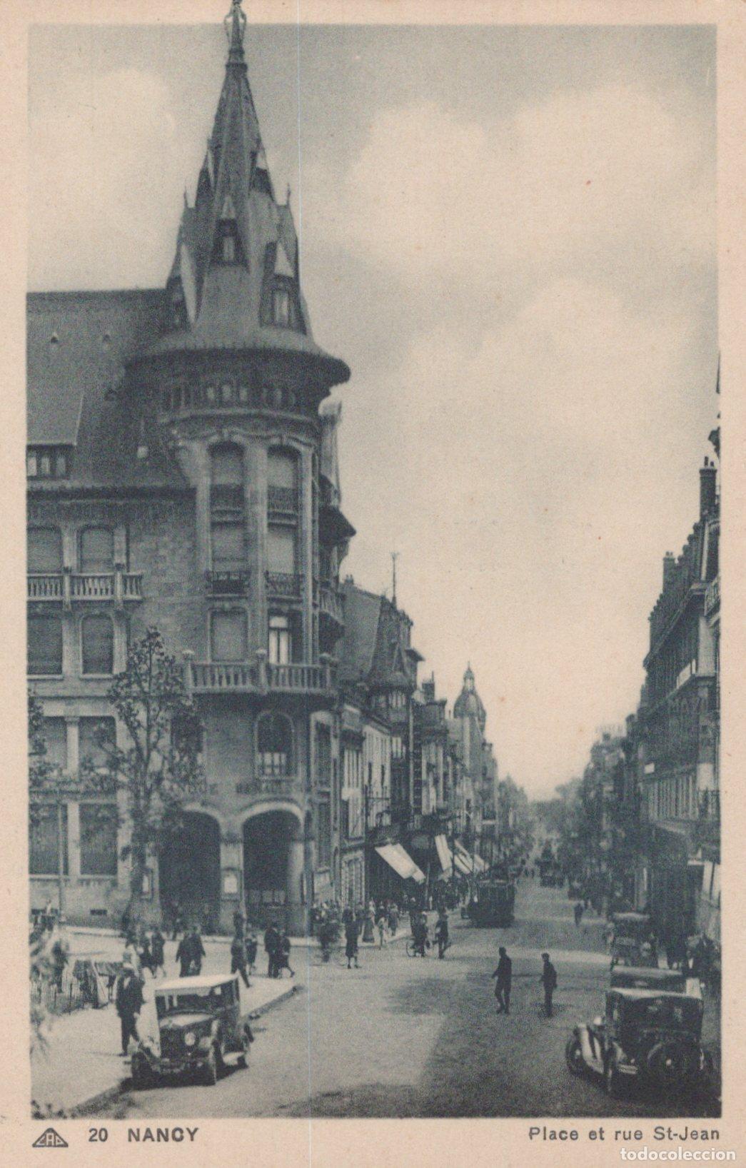 Postais: France Nancy Place And Rue St Jean Street Scene With Vintage Unposted *YBC884