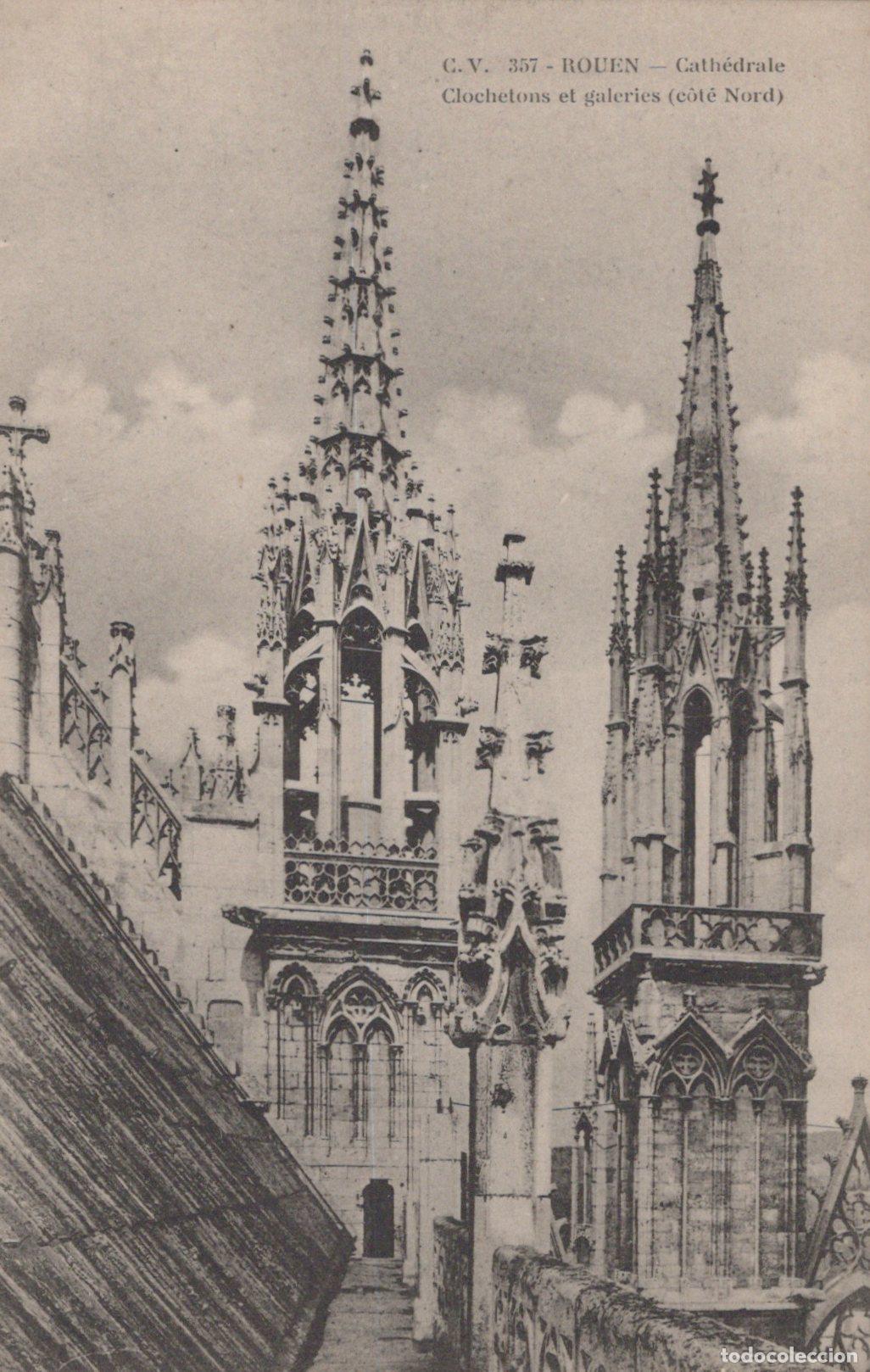 Postais: France Rouen Cathedral North Side Pinnacles And Galleries Unposted *YBC900