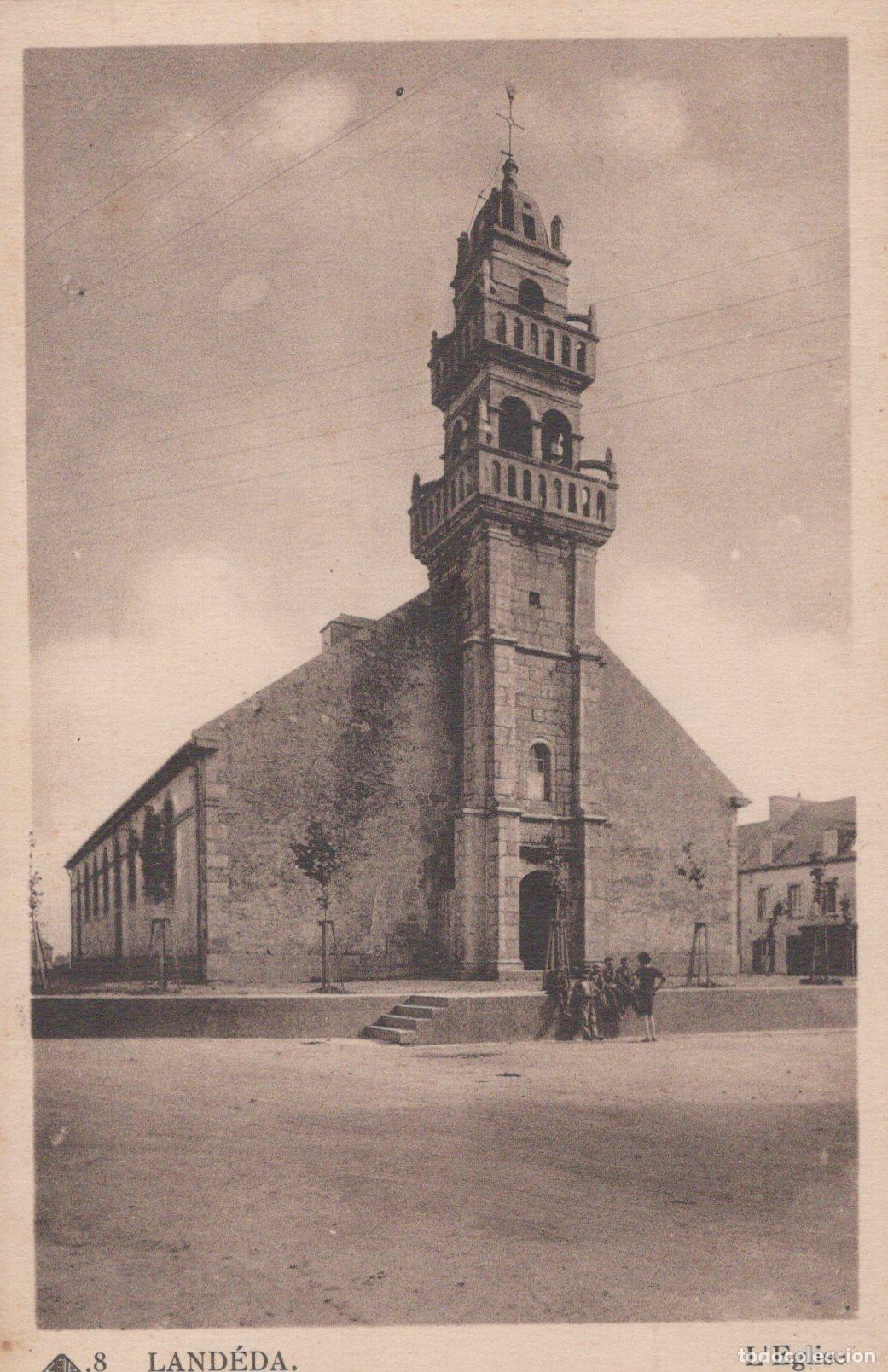 Postais: France Brittany Landeda The Church Historic Religious Unposted *YBC906