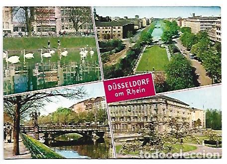 Postales: AN DER KONIGSALLEE.- DUSSELDORF AM RHEIN / ALEMANIA