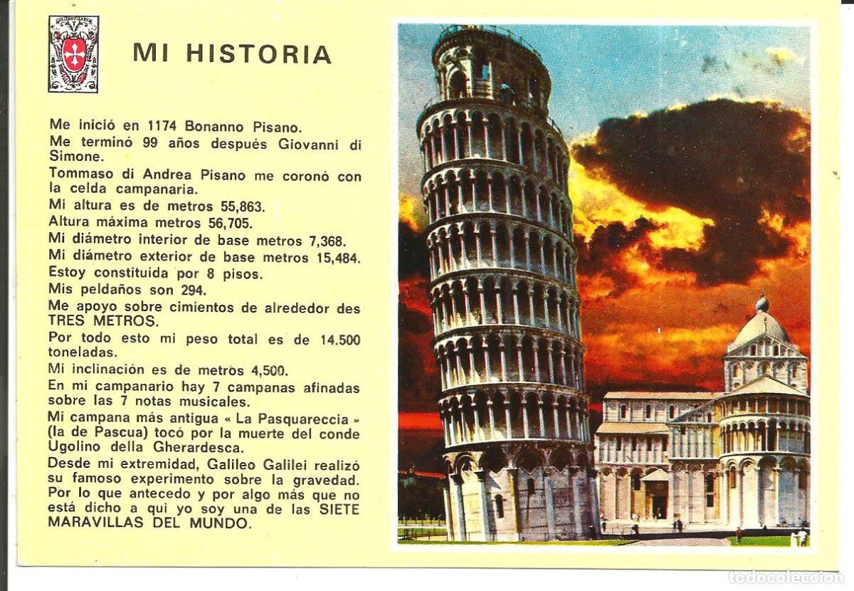 Postales: POSTAL MI HISTORIA - TORRE DE PISA