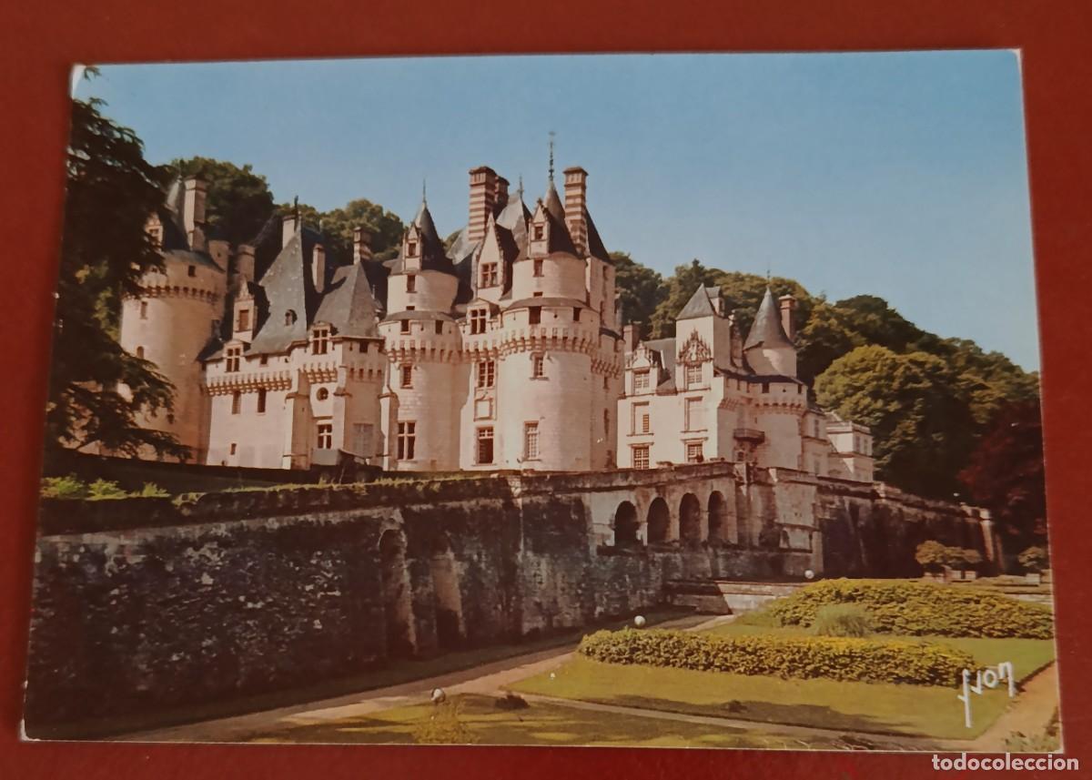 Postales: CASTILLO DE USS&Eacute; - VALLE DE LOIRA - FRANCIA 1955