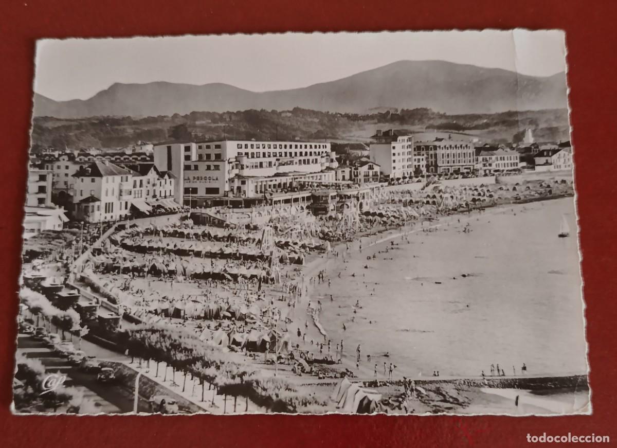 Postales: BAHIA Y PLAYA SAINT JEAN DE LUZ - PIRINEOS ATL&Aacute;NTICOS - FRANCIA 1950