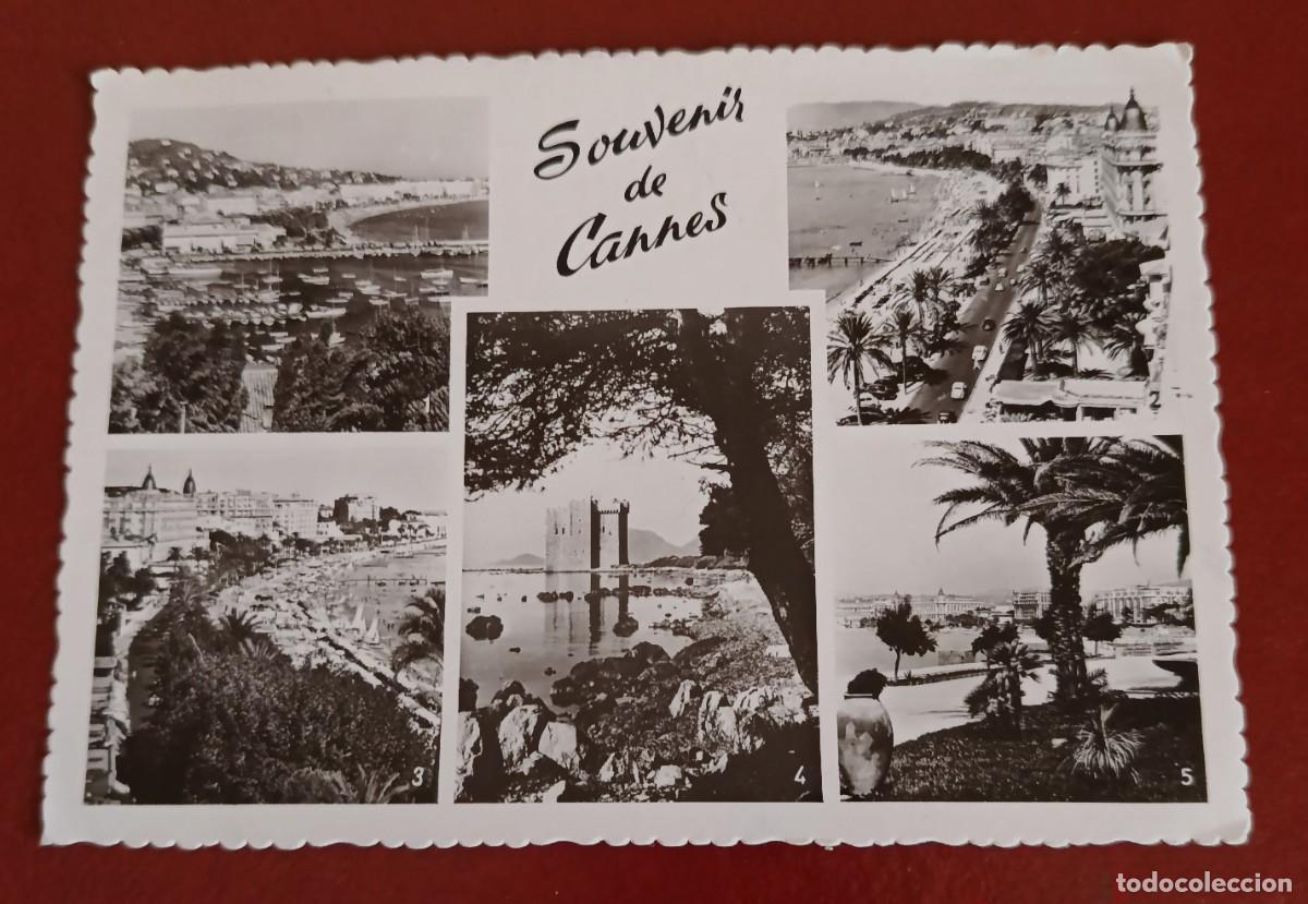 Postales: POSTAL VINTAGE VISTAS CIUDAD DE CANNES - COSTA AZUL - FRANCIA 1950