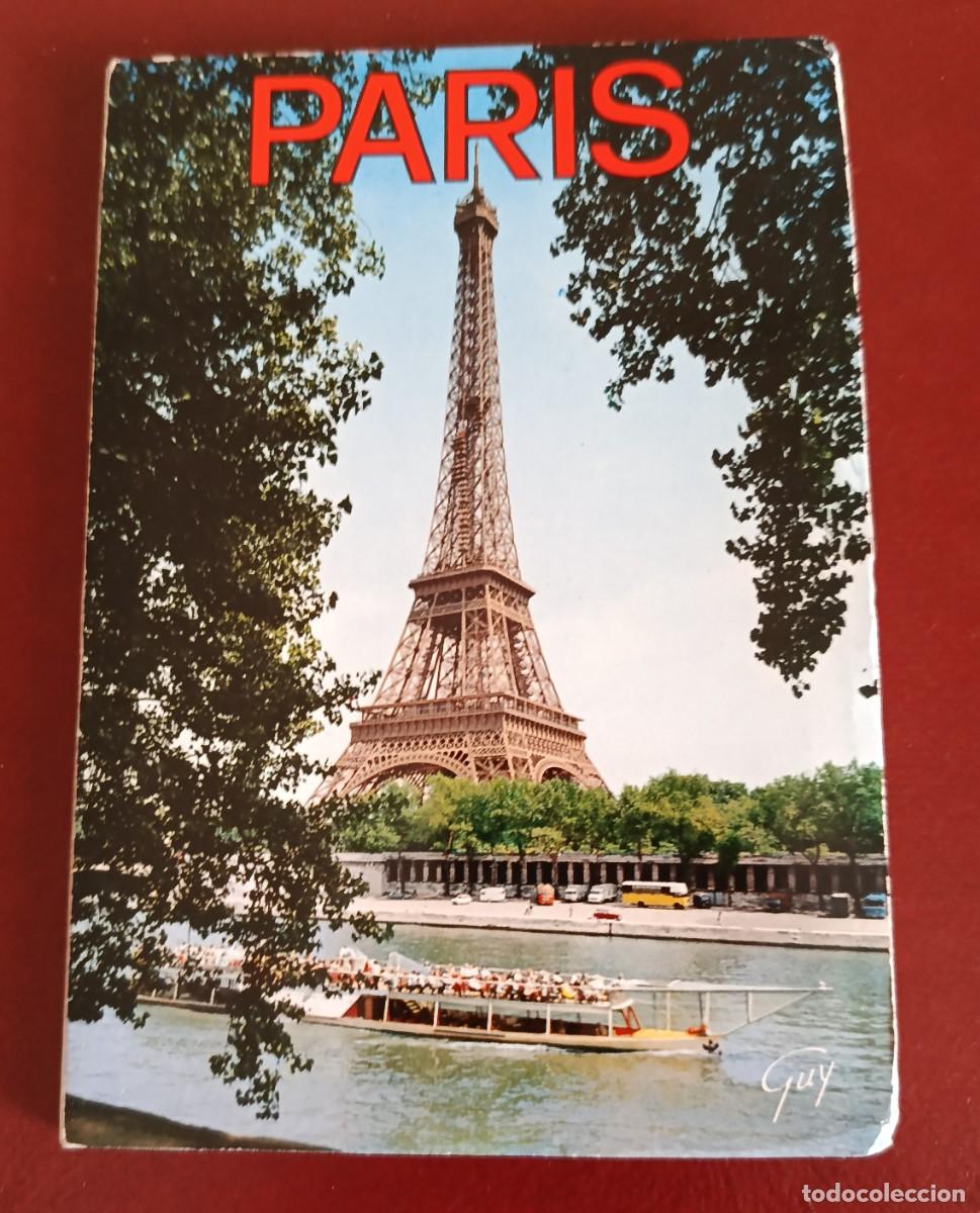 Postales: CARPETA DE POSTALES RECUERDO DE PARIS - FRANCIA - EDICIONES GUY