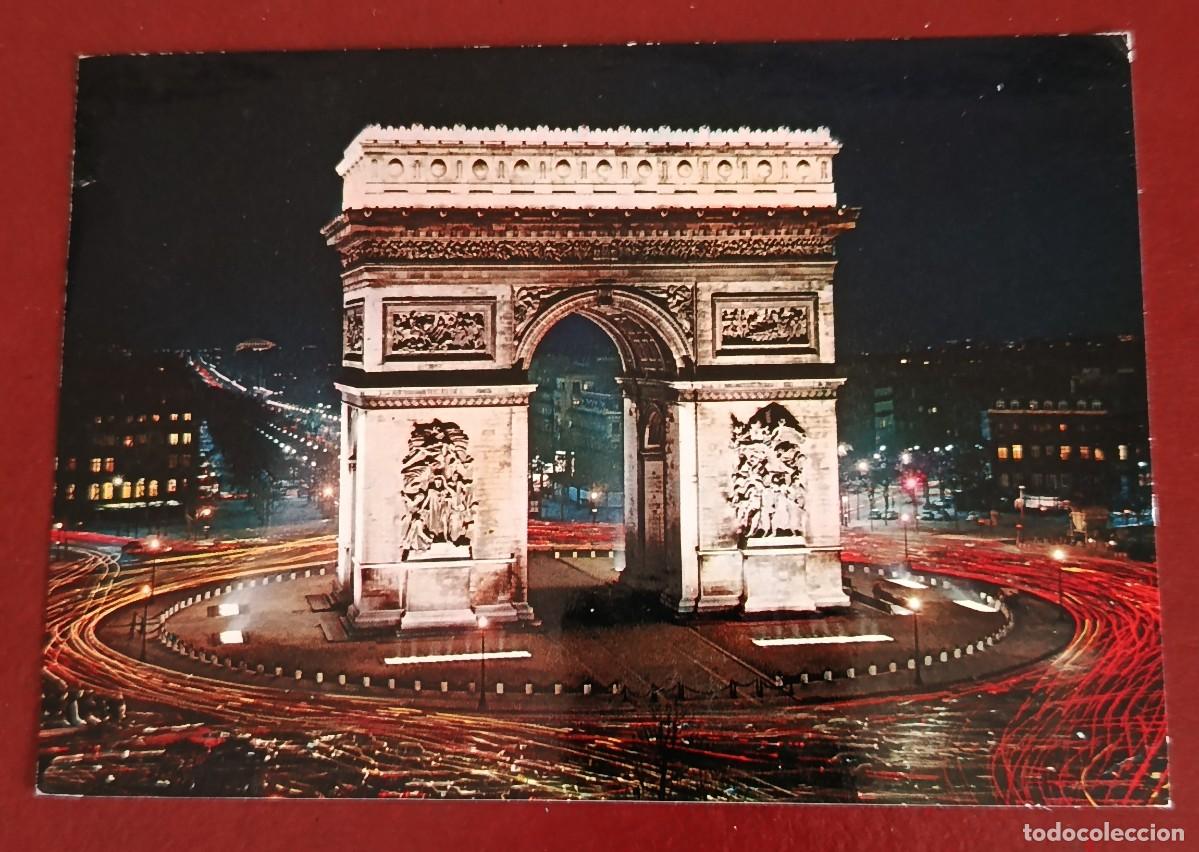 Postales: ARCO DEL TRIUNFO ILUMINADO - PAR&Iacute;S - FRANCIA 1981
