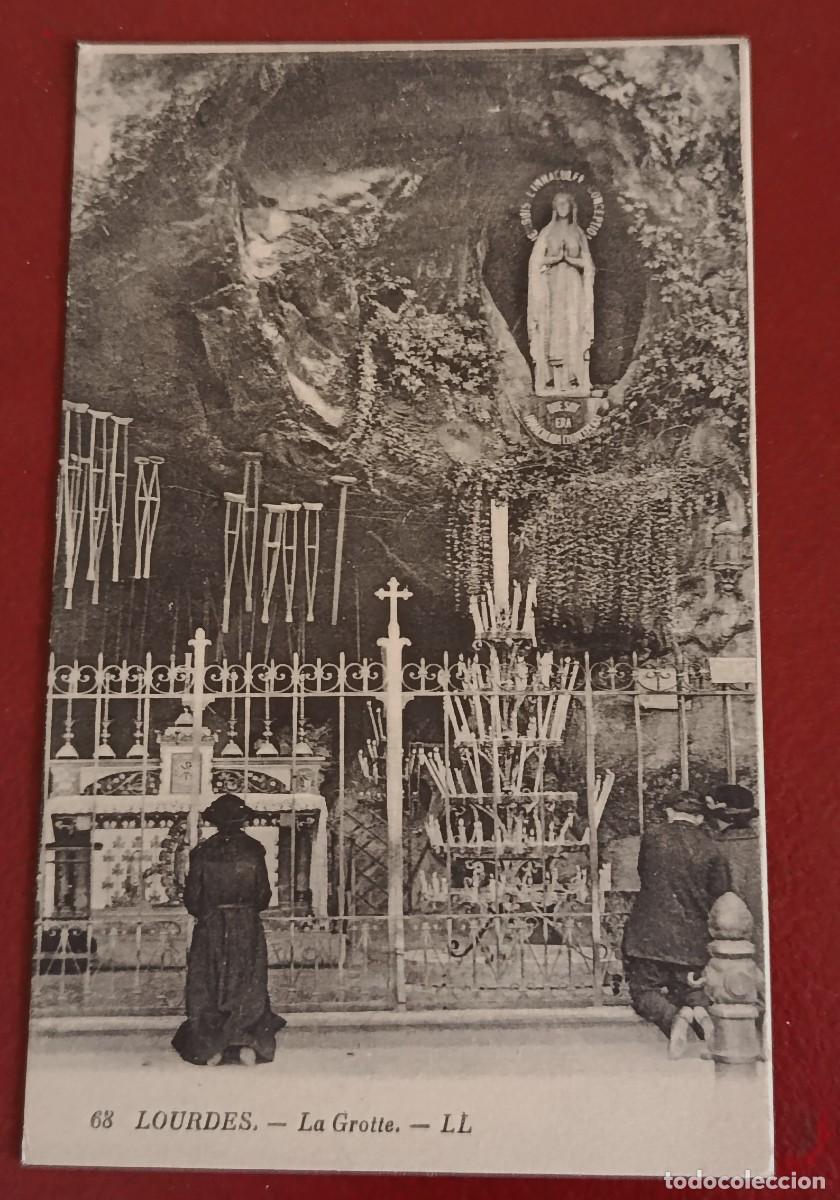 Postales: GRUTA DE LAS APARICIONES EN LOURDES - FRANCIA