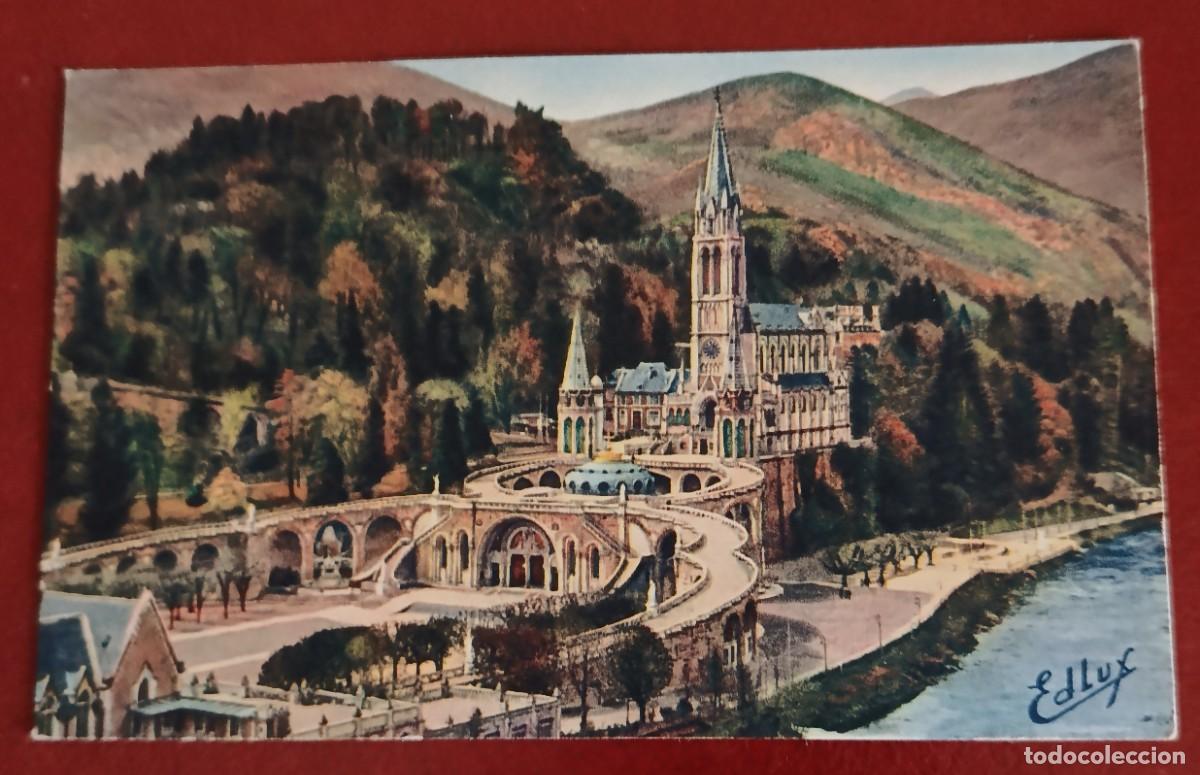 Postales: SANTUARIO DE NUESTRA SE&Ntilde;ORA DE LOURDES - PIRINEOS - FRANCIA
