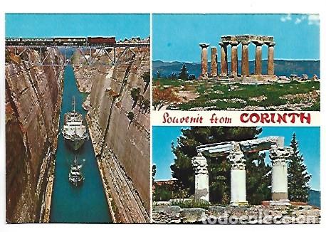 Postales: SOUVENIR FROM CORINTH / GRECIA
