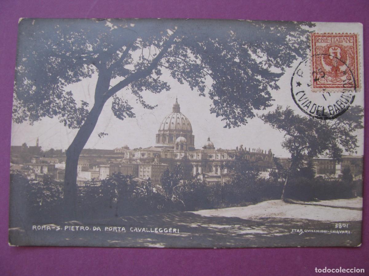 Postales: ANTIGUA POSTAL DE ITALIA. ROMA. S. PIETRO DA PORTA CAVALLEGGERI.