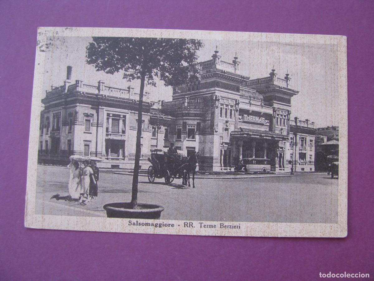 Postales: ANTIGUA POSTAL DE ITALIA. PALACIO DE LAS TERME BERZIERI. CIRCULADA 1942
