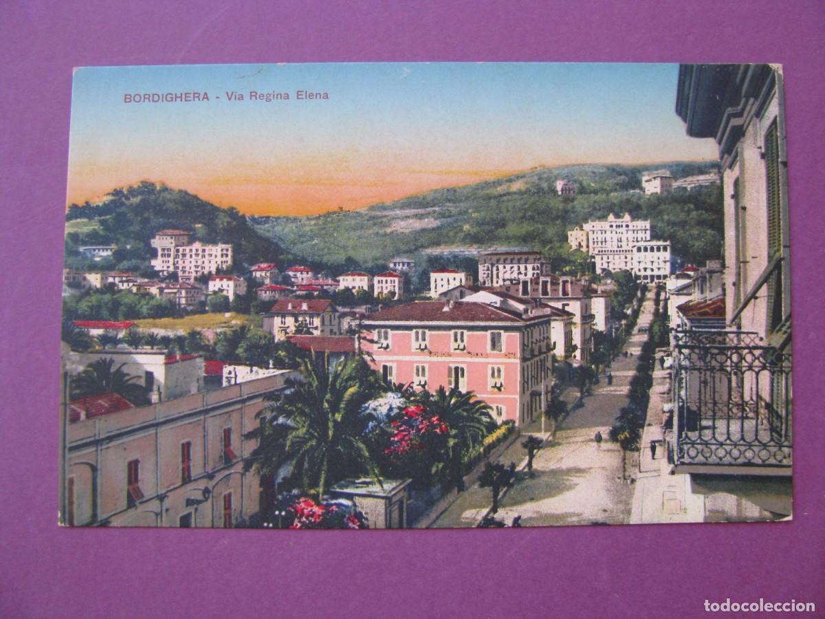 Postales: POSTAL DE ITALIA. BORDIGHERA. VIA REGINA ELENA.