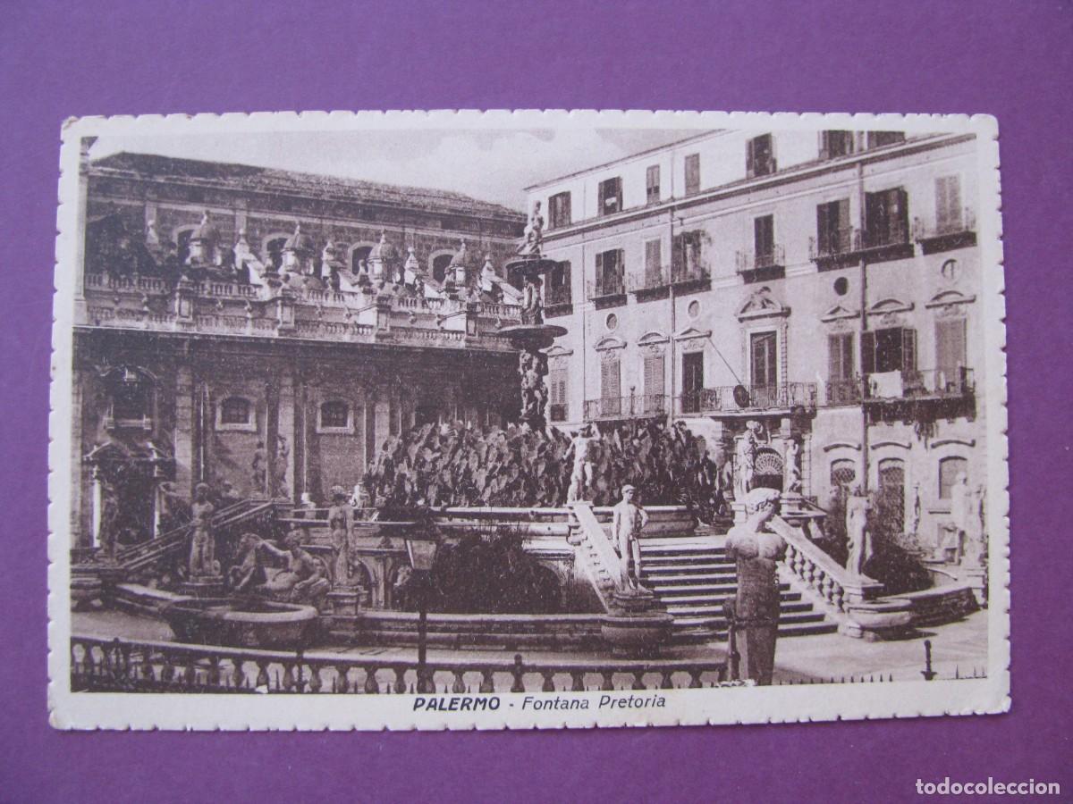 Postales: POSTAL DE ITALIA. PALERMO. FONTANA PRETORIA. CIRCULADA 1929