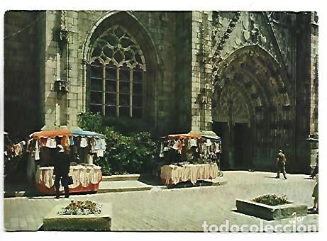 Postales: LES DENTELLIERES PRES DU PORCHE DE LA CATHEDRALE.- QUIMPER / FRANCIA